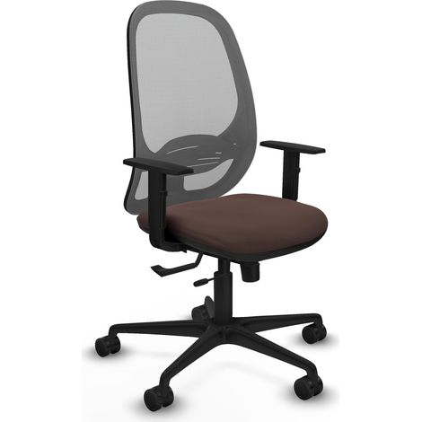 Silla de oficina piqueras y crespo Cilanco marron oscuro simil piel (1/2)