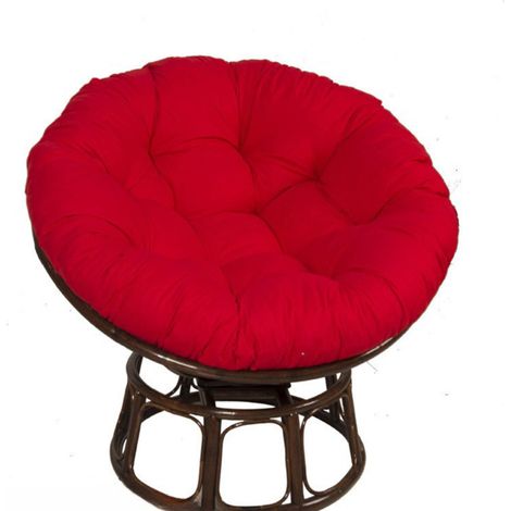 1 Coussin rond, moelleux, antidérapant, couleur café, pour hamac, panier suspendu, chaise (1/5)