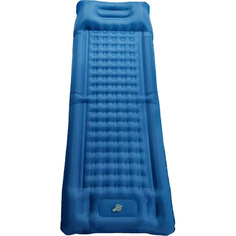 Tapis de sommeil extérieur, matelas gonflable, mat ultraléger de voyage, Bleu Foncé (1/2)