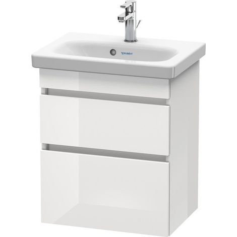 Duravit DURASTYLE COMPACT mueble bajo lavabo 610x500x368mm nogal oscuro / blanco mate