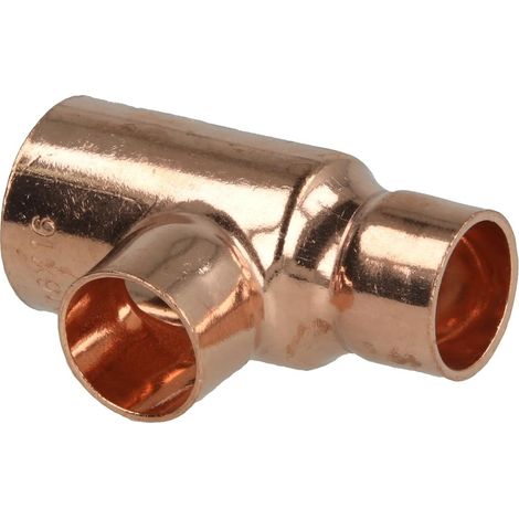 Raccord à braser cuivre té réduit 22 x 16 x 16 mm