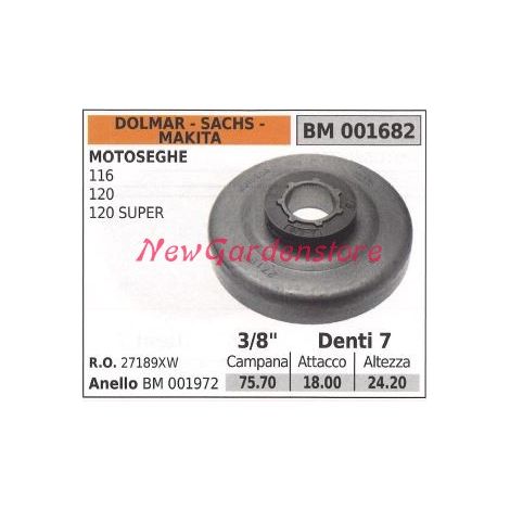 Ritzel DOLMAR Kettensägemotor 116 120 SUPER .3/8' Zähne 7 001682