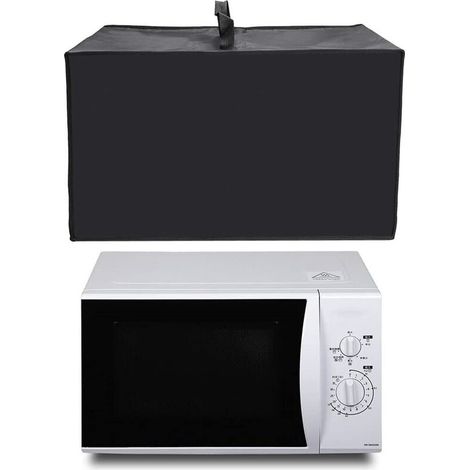 Black – 1 piece, 420D polyester, heat resistant, waterproof, microwave safe, dustproof (1/5)