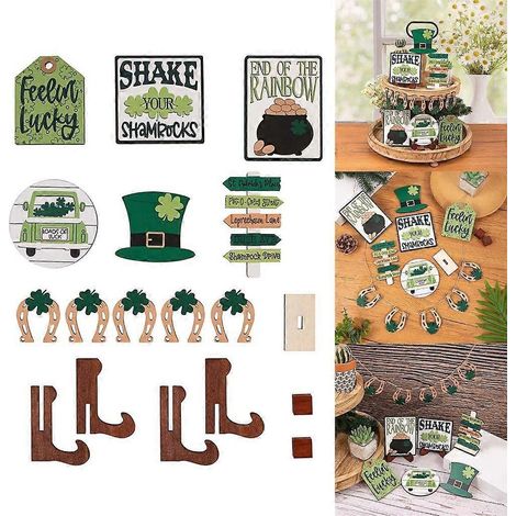 Décorations pour la Saint-Patrick avec trèfle, gnomes et chapeau de lutin (1/4)