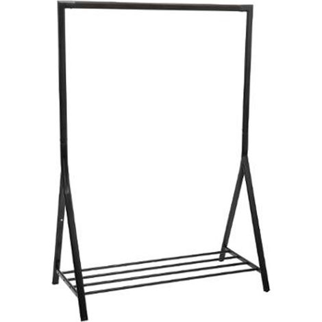 Portant à vêtements avec support à chaussures - L.117 x P.59 x H.165 cm -PEGANE-