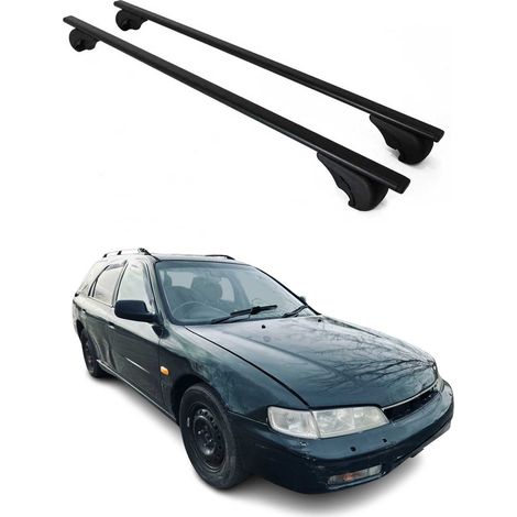 OMAC Dachträger Querträger für Honda Accord mk5 1994-1998 – Abschließbar – Max. 75 kg – 2 Stangen Stahl Schwarz (1/5)