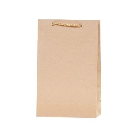 Kraftpapierbeutel, 90 g, 23 x 32 x 10 cm, große Rosette