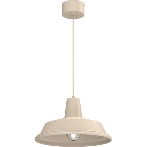 Suspension industrielle beige géométrique 1xE27 15W Class Luminex (1/5)