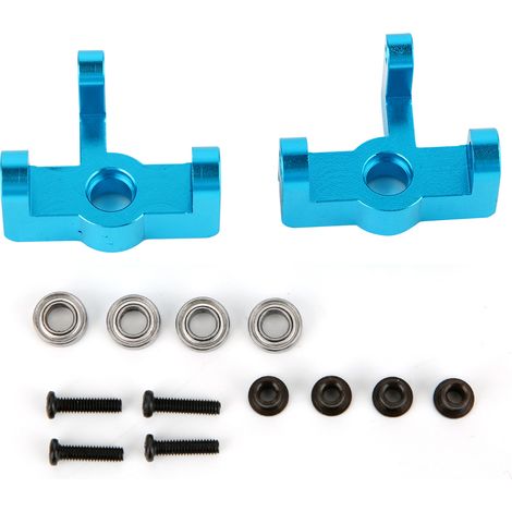 Moyeu de direction en alliage d'aluminium gauche/droite pièces de rechange pour voiture RC Wltoys 1/14 144001 bleu 1251B (1/5)