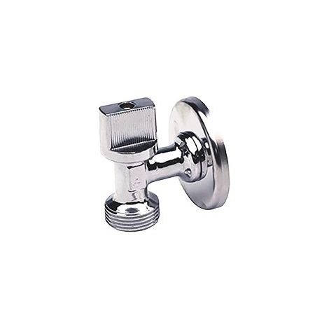 Llave escuadra T-26 GARY® 1/2" x 1/2" en latón cromado  Oferta exclusiva