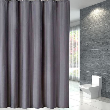KZQ Duschvorhang mit Sommerblumenmuster, 120 x 180 cm, mit Haken, Polyester, wasserdicht, Badezimmerdekoration (1/4)