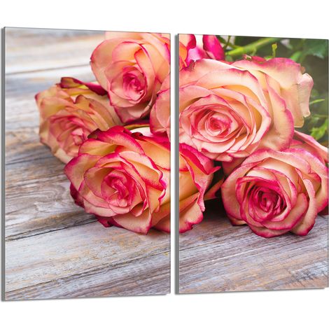 Piastra protettiva in vetro per la stufa 2x30x52 Rose (1/5)