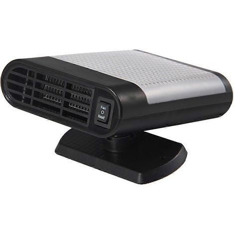 Mini dégivreur de voiture 12V, ventilateur de chauffage électrique pour véhicule, désembueur de pare-brise (noir)-Black