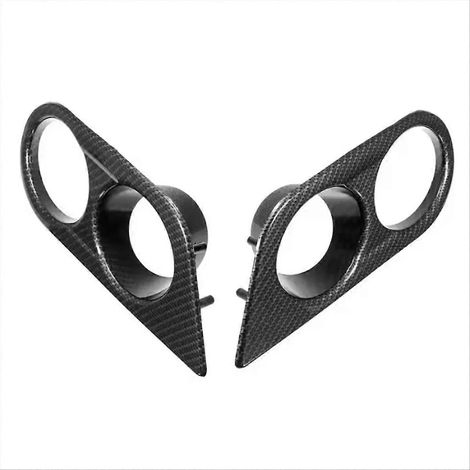 2 piezas de cubierta de rejilla de faro antiniebla para parachoques delantero de coche (1/5)
