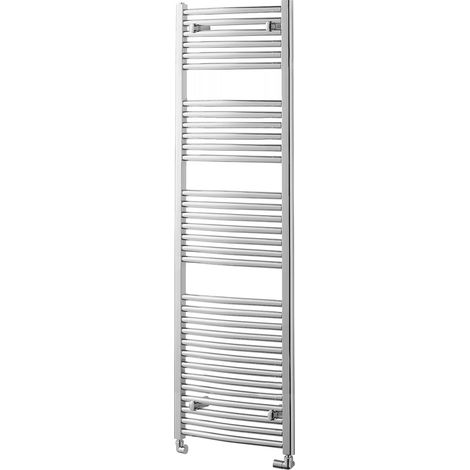 Heatwave Tempo Curved Chrome Ladder Towel Rail 1600mm (H) x 400mm (W) (1/3)
