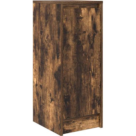 Maison La Vie - Buffet Salon Moderne - Meuble de rangement - chêne fumé 29,5x34x76 cm bois d'ingénierie bu3440