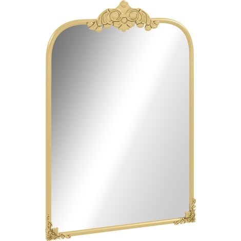 Miroir mural doré 60x3x87cm