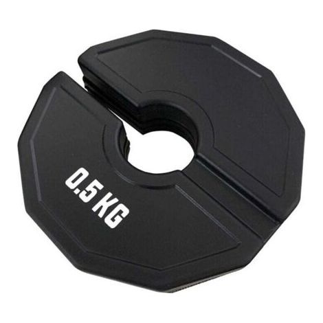 Gym Micro-Plates Split Weight Plates, Dumbbells, Rubber Plates, Add Change, Black, 1 lb (1/4)