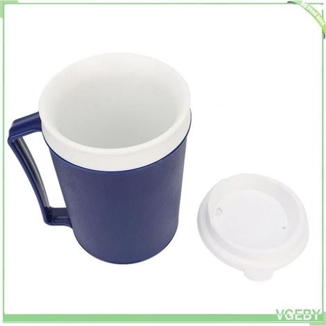 Tasse isotherme - FAFEICY - Mug 500 ml - Poignée ergonomique - Couvercle à tubulure - Lavable lave-vaisselle (1/5)