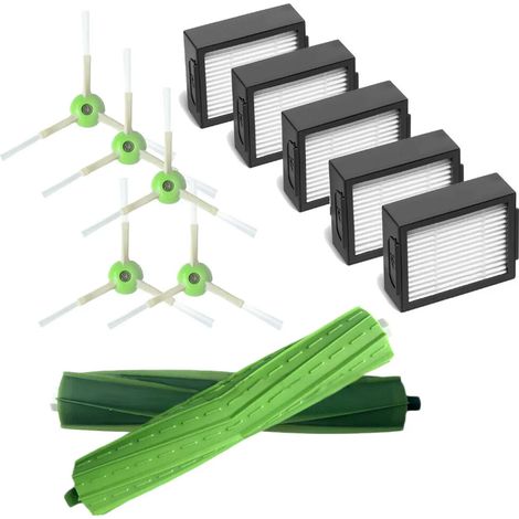 Kit repuestos iRobot Roomba: 5 filtros, 5 cepillos laterales, 2 cepillos principales (1/5)