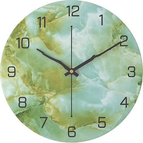 Horloge Murale Silencieuse - 30 Cm Diamètre - Design Marbre Moderne - Pour Salon Chambre Bureau - 1 Pièce (1/5)