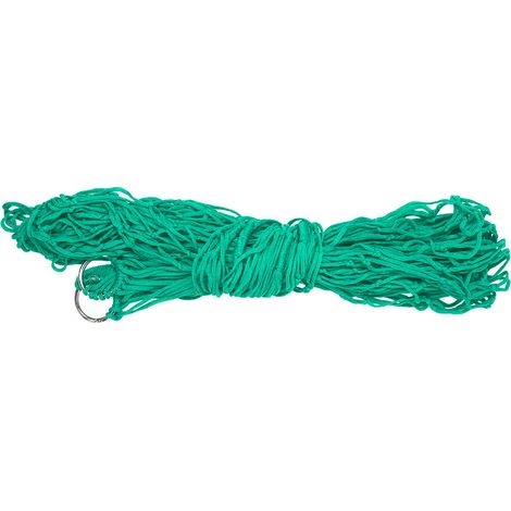 Hamac De Camping - Maille Nylon Double Pour Extérieur Jardin Voyage - Vert (1/5)