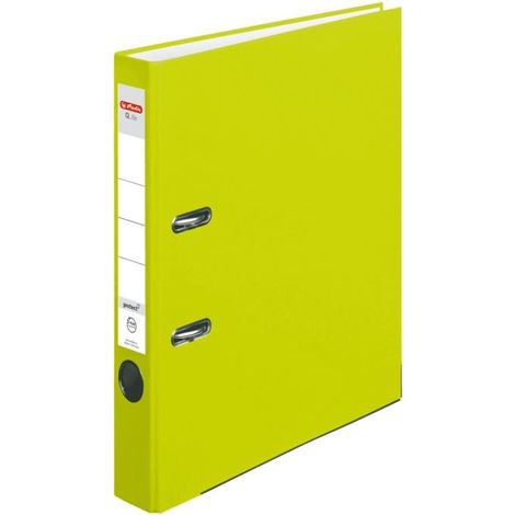 Raccoglitore A4 5 cm PP verde neon Q file