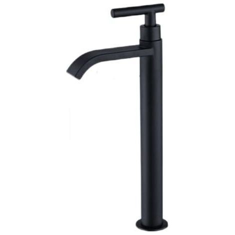 Robinet de lavabo à poser eau froide simple (sans tuyau d'arrivée d'eau) rond