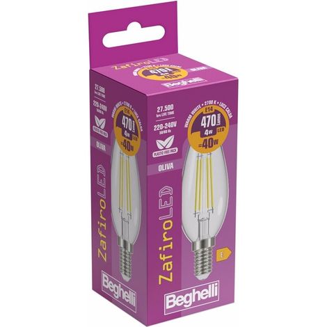 56407 Lampada Led Beghelli Zafiro a Oliva 4W (1/2)