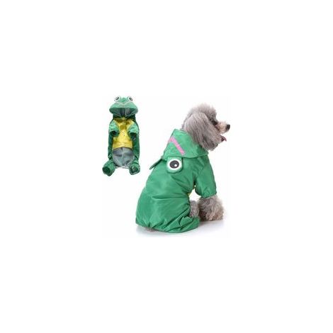 Imperméable canard mignon pour petits chiens (Vert S)-Fei Yu (1/4)