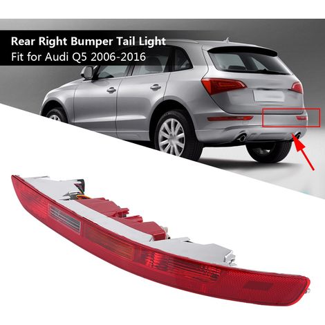 Feu arrière droit inférieur pare-chocs rouge clignotant antibrouillard pour Audi Q5 2006-2016 (1/4)