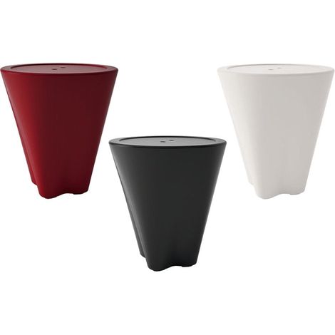 Vaso porta pellet Eva Calor Fiore-Nero - Nero -