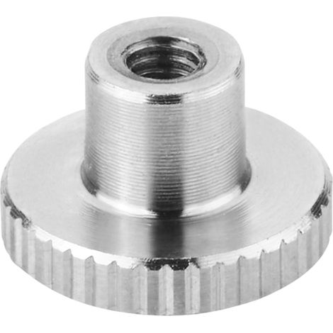 Lot de 4 écrous moletés M3 - En acier inoxydable SS304 - DIN 466 (1/5)