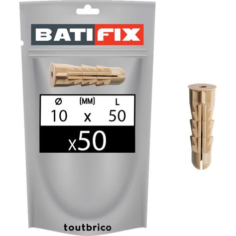 CHEVILLES TYPE CRAMPON 10MM sachet 50 P 760-04 (1/2)