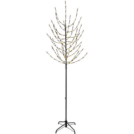 LED Christmas Tree Black 47 x 210 cm Steel 180 LEDs vidaXL (1/5)