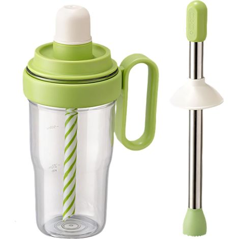 Tasse à cocktail robuste avec design anti-fuite pour mélanger les jus et le café glacé en élastomère fermé (1/5)