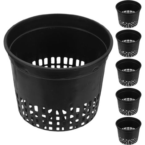 Pflanzbecher 6 Stück Runde Kunststoff Netztöpfe 13cm Wasser