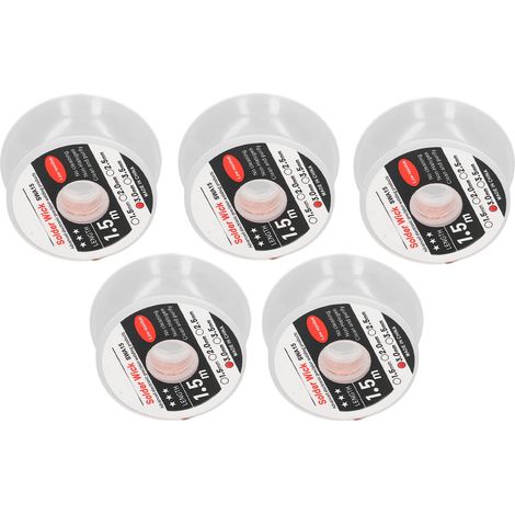 Lötlitzen für präzises Löten von Elektronikbauteilen, keine Reinigung erforderlich, minimale Rückstände, 1,5 Meter, 3,0 mm (1/5)
