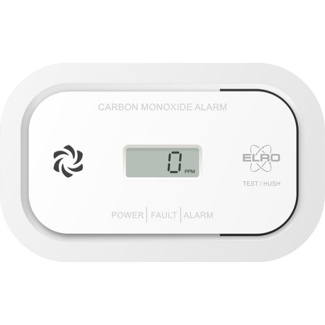 ELRO FC5003 Rilevatore di monnossido di carbonio con Display Sensore di 10 anni  Batterie da 3 anni  Conforme alla Norma Europea EN50291 (1/4)