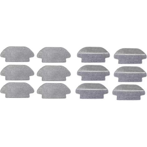 Lot de 12 chiffons de nettoyage pour aspirateur robot Xiaomi Mijia Mop 2 Pro/STYTJ02YM 2S / 3C / Conga 3490 Viomi V2 PRO/V3 SE (1/5)