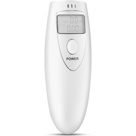 Testeur d'alcoolémie portable à écran LCD blanc unique, analyseur d'haleine numérique, détecteur (1/5)