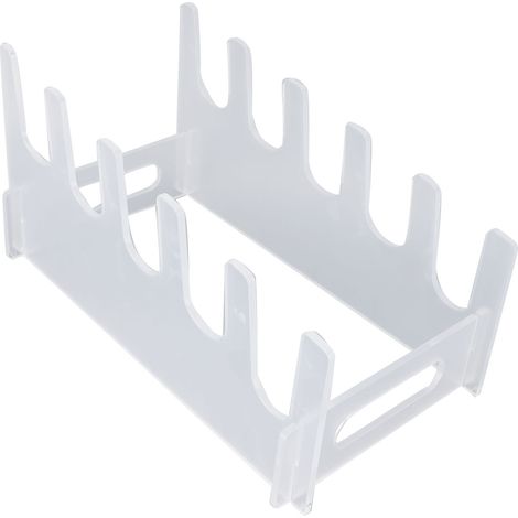 Présentoir à vaisselle en acrylique pour plusieurs assiettes, gain de place, 5 niveaux (1/5)