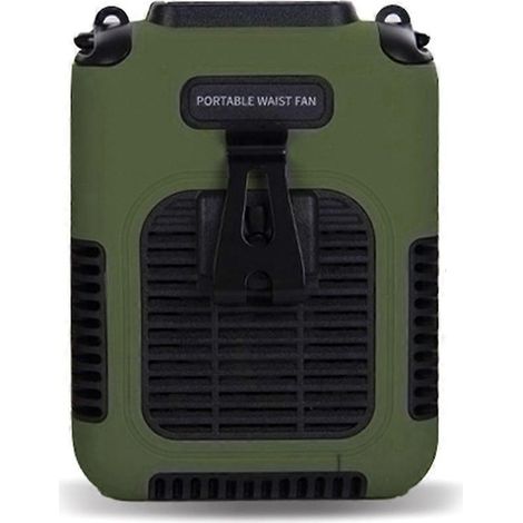 Tragbarer Nackenventilator mit Kabel, tragbarer Gürtelventilator, 8000 mAh Akku, kleiner Mini-Ventilator B (1/5)
