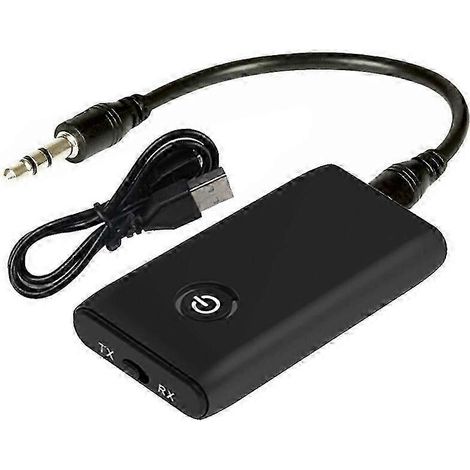 Émetteur-récepteur Bluetooth 5.0 2-en-1, adaptateur audio sans fil 3,5 mm RX/TX pour PC, TV, casque et système audio domestique kns (1/5)