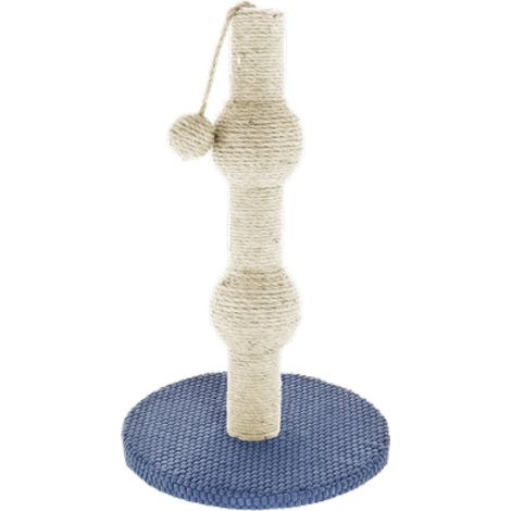 Modèle de nuit à colonne basse à grattoir avec pendentif de jeu de balle pour chats (1/2)