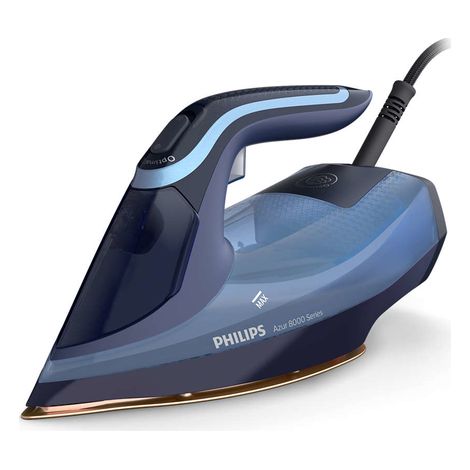 Philips Dst8020/20 Azur Sere 8000 Ferro Da Stiro A Vapore 3.000 W Colpo Vapore 240gr Capacita 300 Ml Piastra Steamglide Elite Blu