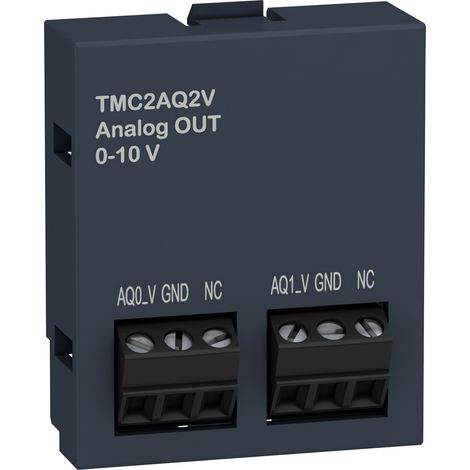 Modicon M221, cartouche 2 sorties analogiques, tension 0-10V - TMC2AQ2V
