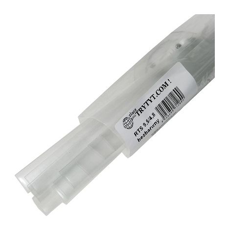 10x Wärmeschrumpfschlauch RTS 9,5/4,8 transparent (1/2)