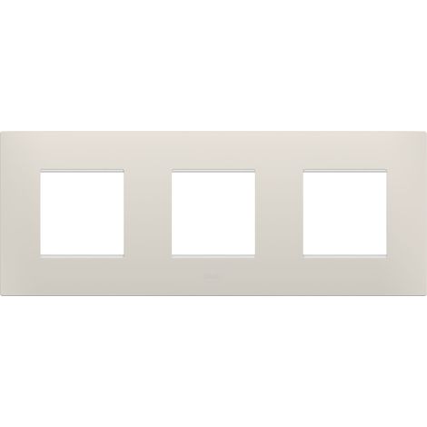 PLAQUE EGO 2+2+2P H BEIGE NATUREL GEWISS GW16026NB