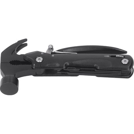 Outil multifonction Hammer 9 en 1, mini, portable, en acier inoxydable, idéal pour la survie et le camping : un cadeau original et amusant 
